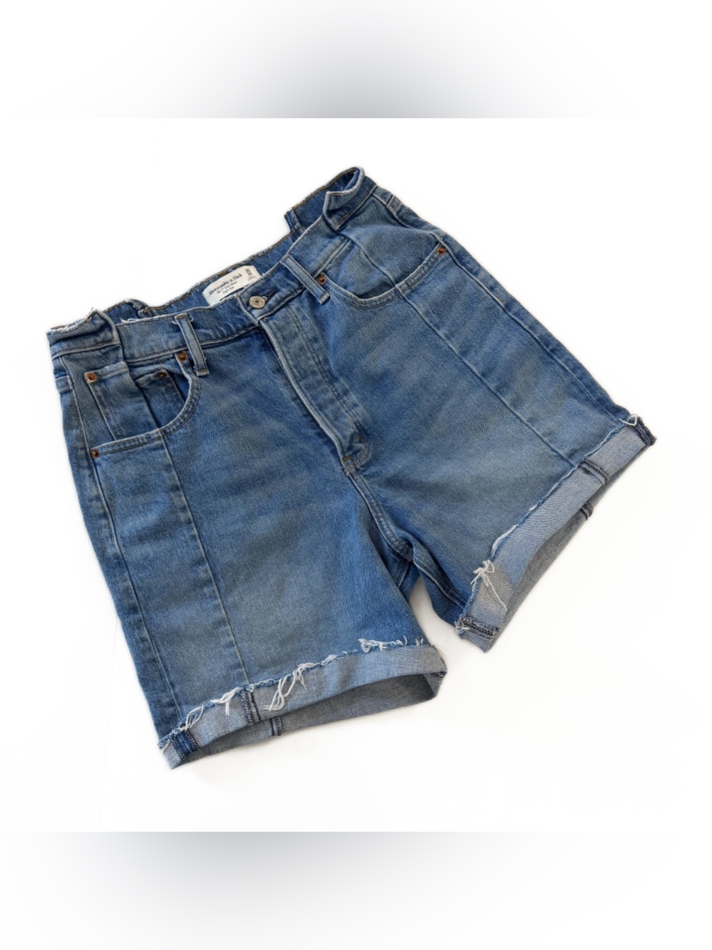 Abercrombie & Fitch Shorts Womens 30 10 The 7” Dad Short High Rise